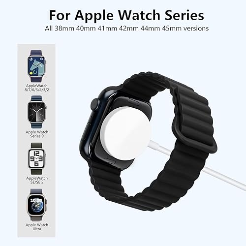 Miniatura 2 de Cable de carga de reloj USB C para Apple Watch, cargador magnético de carga rápida, compatible con Apple Watch Series 987UltraSE654321, cargador USB