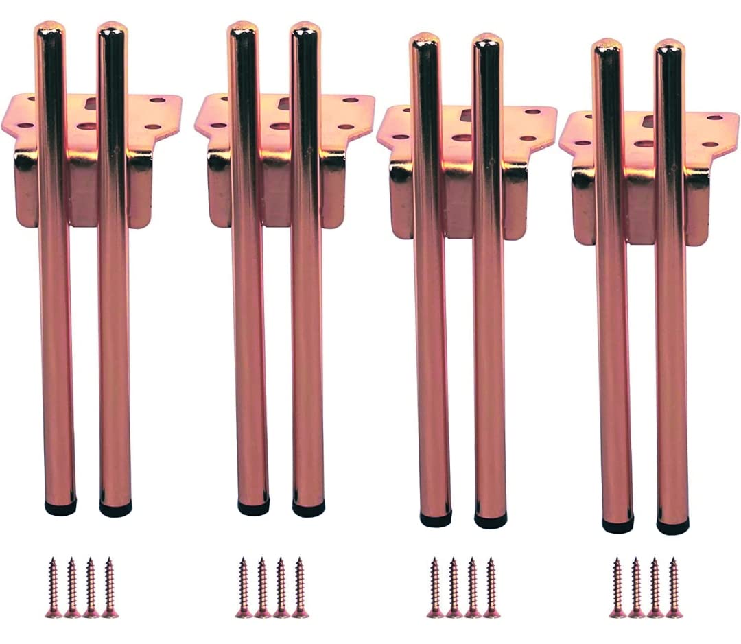 Zohra Hardware 4PC H Shaped Furniture Legs, Latest Style Coffee Table Sofa Feet Kitchen Table Legs Bathroom Cabinet Cupboard Feet, DIY Furniture Hardware (6 + 2 Inches, Rose Gold) (B0BVJHP2L6) Amazon Price History, Amazon Price Tracker