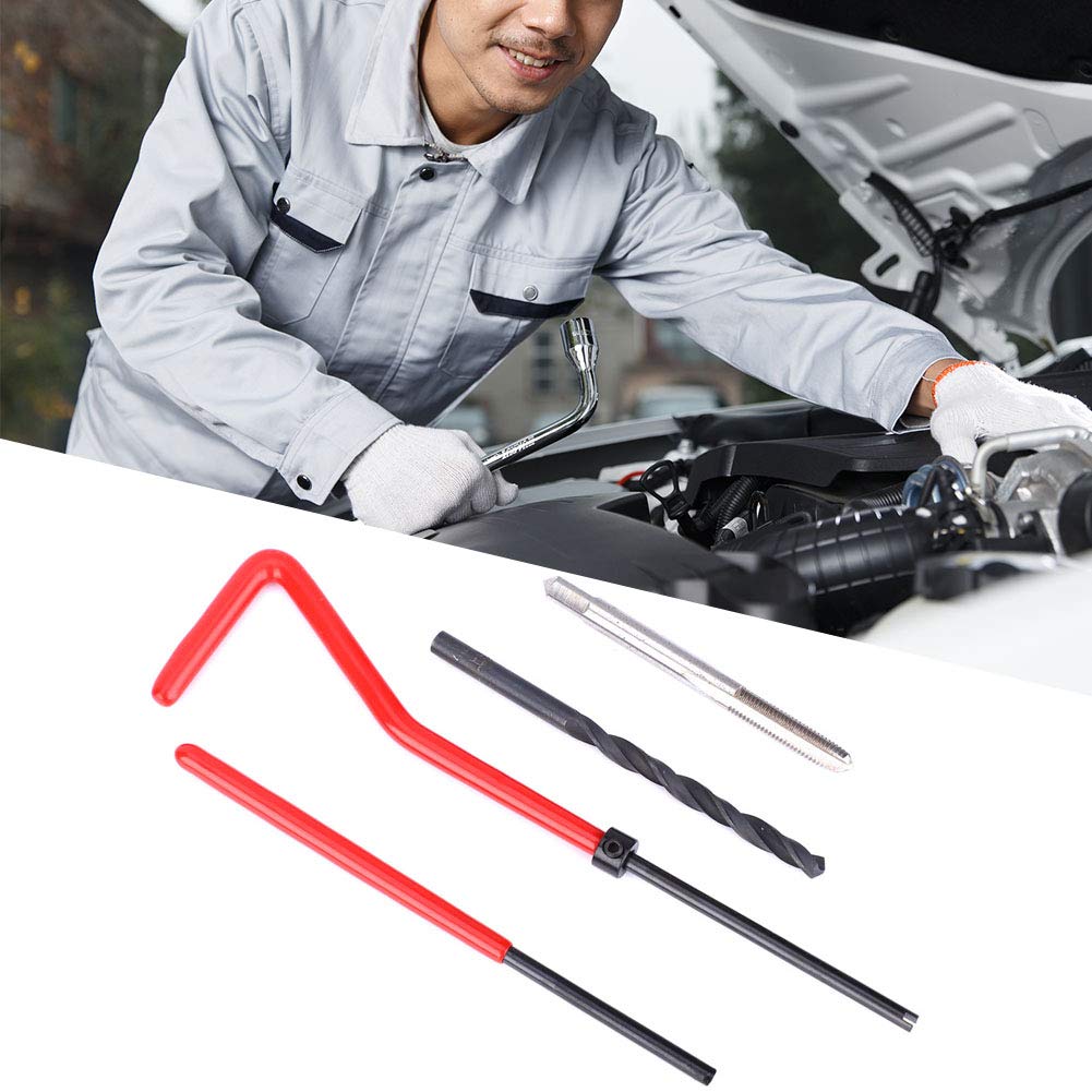 30Pcs Thread Repair Kit Stainless Steel Twist Drill Tap Wrench Thread Repair Tool Kit M4x0.7