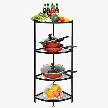 LE CREUSET コーナーラック 4段 ブラック LE CREUSET コーナーラック 4段 ブラック E&F Building キッチン