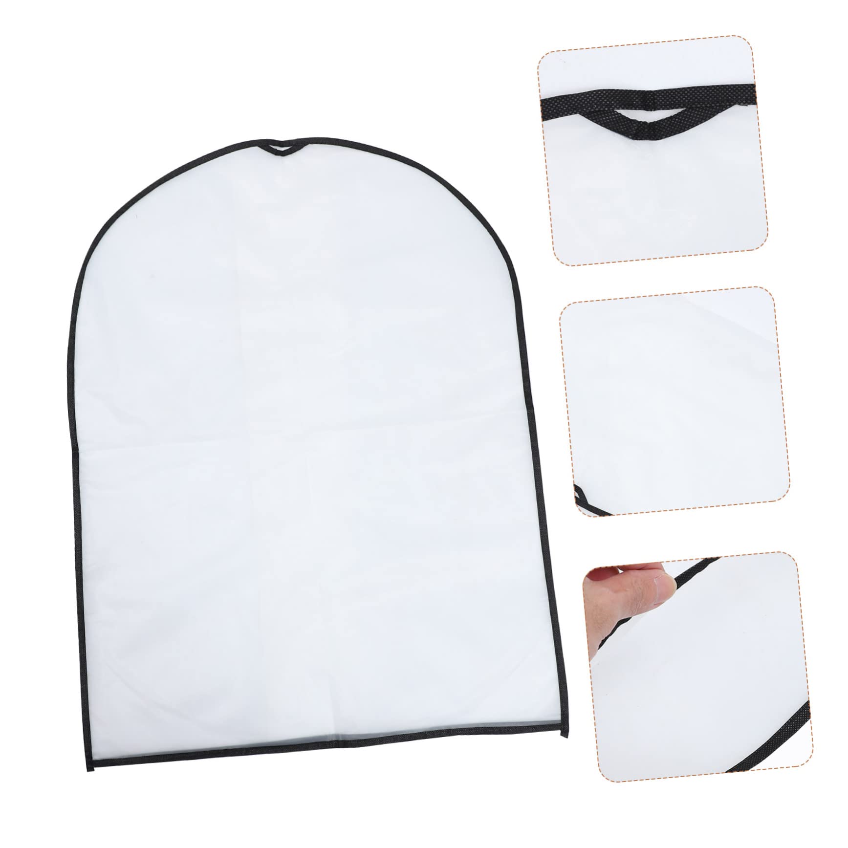 OUNONA 10pcs Clothing Storage Bags Translucent Dust Covers for Closet Organization Breathable Garment Bags for Suits and Dresses Material for Wardrobe and Clothes Protection