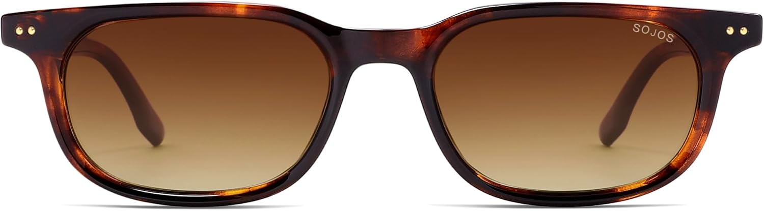SOJOS Retro Square Polarized Sunglasses for Women Men Vintage UV Protection Womens Mens Sun Glasses SJ2631 - Image 3