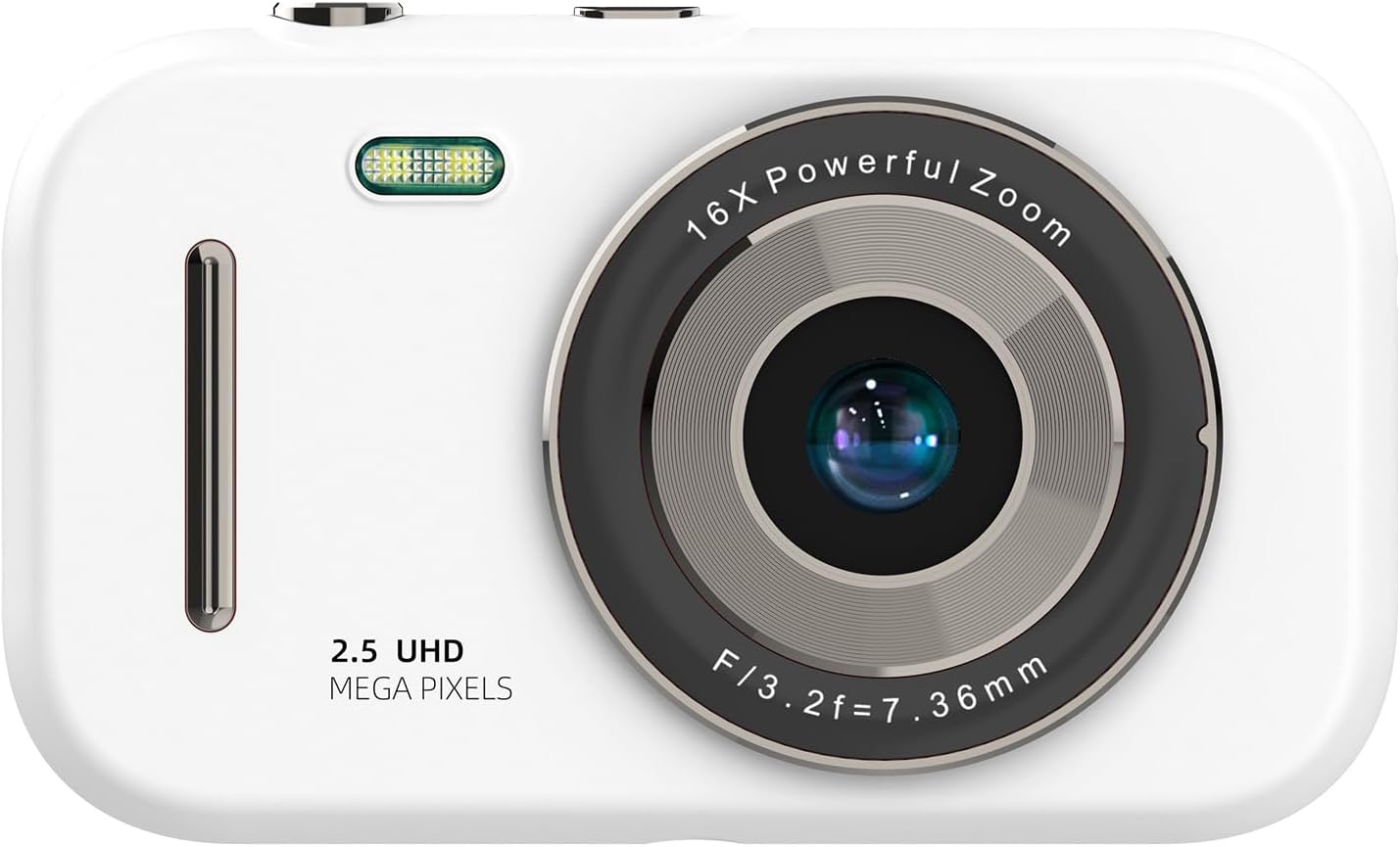 H17学生カメラ1080p 16xデジタルカメラ800MAHバッテリー4800x6400 10代の誕生日デジタルカメラ