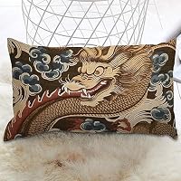 PODbyyou Set di 2 federe per cuscino con stampa leopardata ghepardo e leopardo, 40,6 x 61 cm, in ebano nero, decorazione per la casa, divano, soggiorno, camera da letto