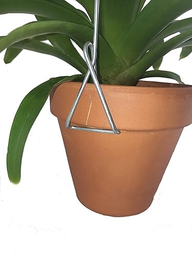 Miniatura 3 de Mini colgador de maceta galvanizado de 7 pulgadas con clip para orquídeas y plantas domésticas (paquete de 5)