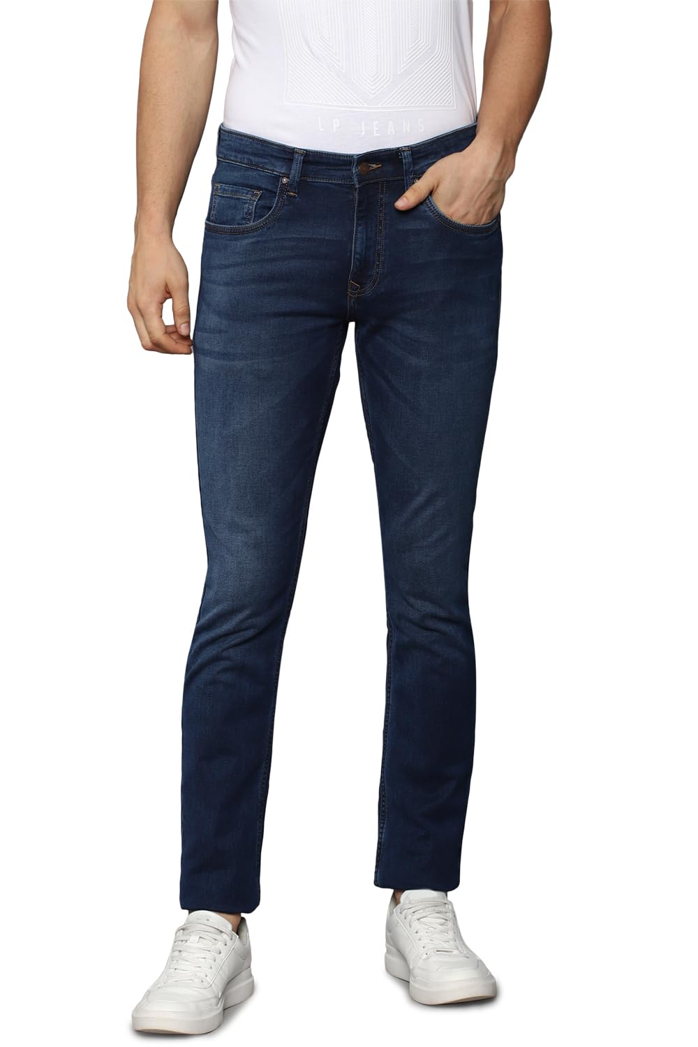 louis philippe Men's Slim Fit Mid Rise Jeans-picture-20