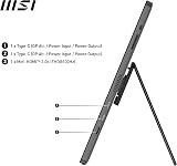 MSI PRO MP161 E2U 15.6 Inch Full HD Portable Monitor - 1920 x 1080 IPS Panel, 60Hz, Eye-Friendly Screen (PC, Laptop, Mobile), Speakers, Enhanced Chassis & Kickstand - Mini-HDMITM 2.0b (FHD@60Hz), 2 x USB Type-C - 8