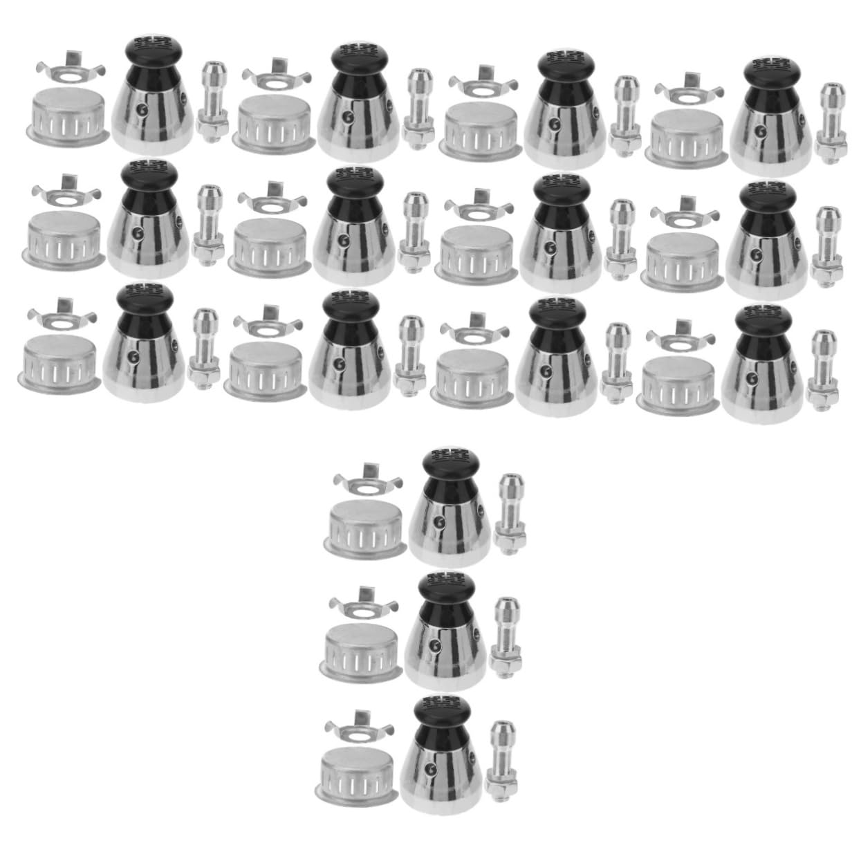Alipis 15 Ensembles Agrafe Cordon d'alimentation masquage Prise autocuiseur Pressure Cooker Accessoires Valve Jigger de Rechange soupapes de Remplacement de décharge Alliage d'aluminium