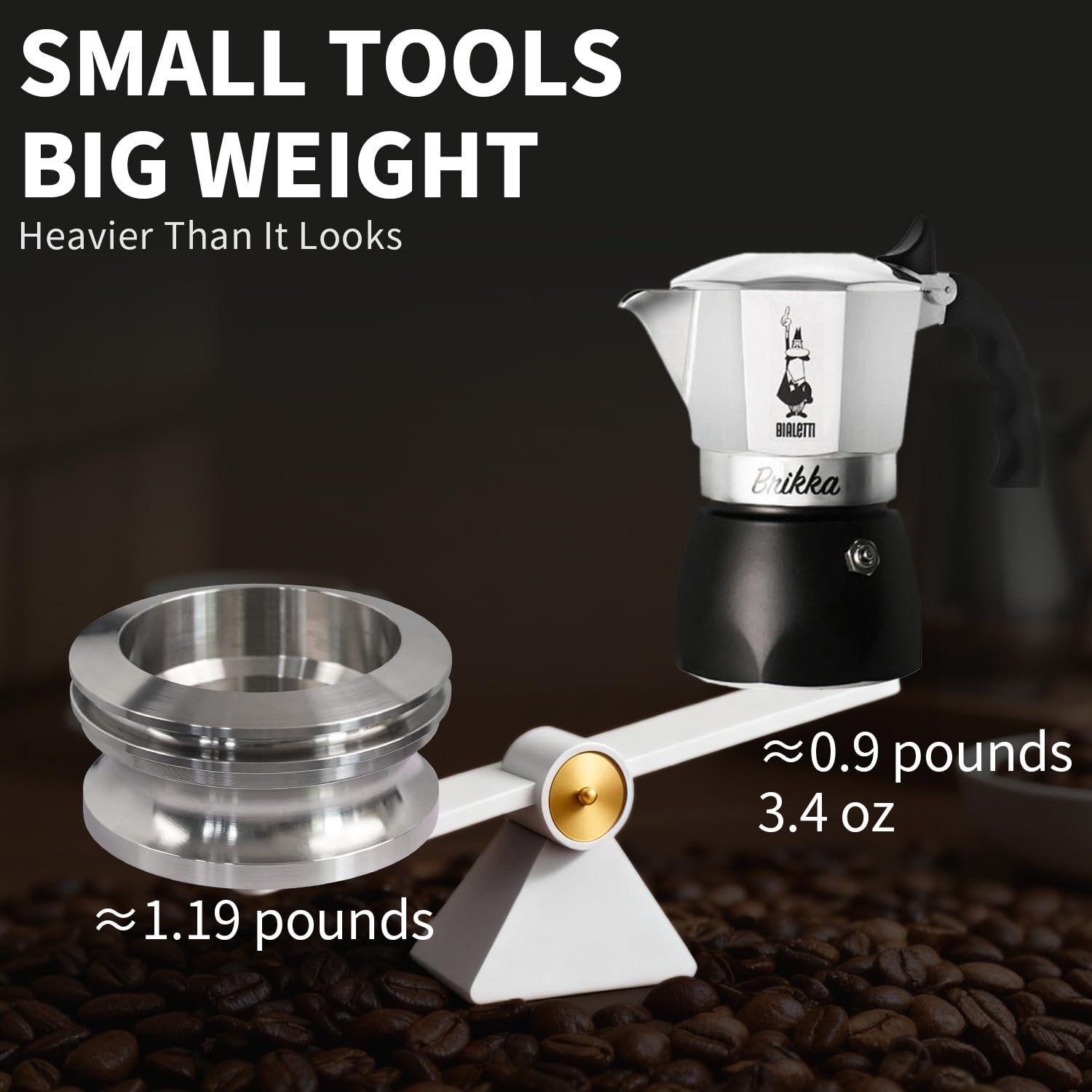 Amazon.com: ZUWIT Coffee Tamper for 4 Cups to 6 Cups Moka Pot, 304