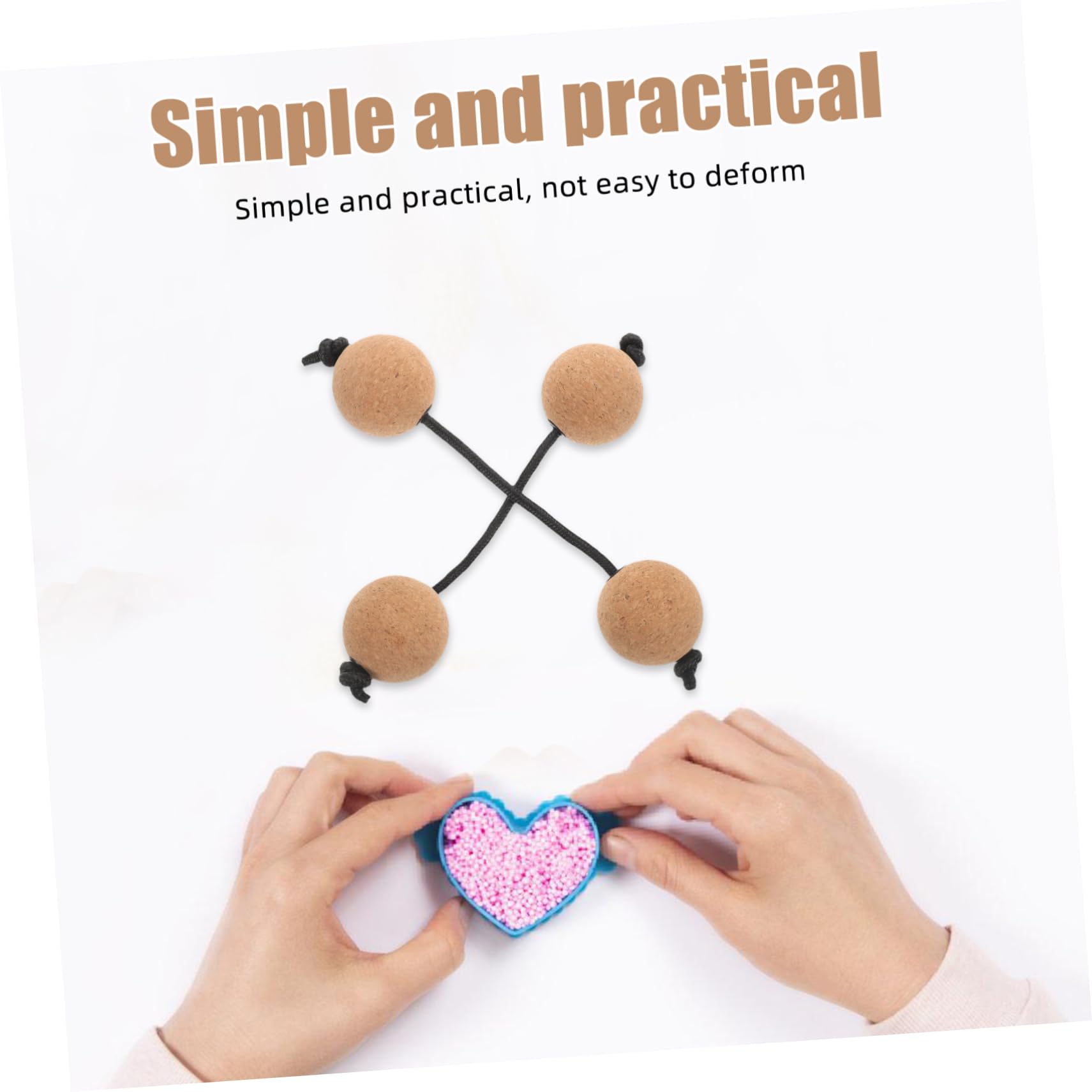 Maracas Kashaka de Madera, 2 Pares, Percusión Manual para Adultos y Niños | Diseño de Doble Esfera, Agarre Cómodo, para Práctica Individual y Detalles para Fiesta