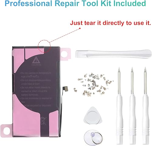 Miniatura 24 de WUHAO Batería de repuesto para iPhone 14, capacidad mejorada de 3600 mAh para 14 baterías A2882 A2649 A2881 A2884 A2883 con protector de lente