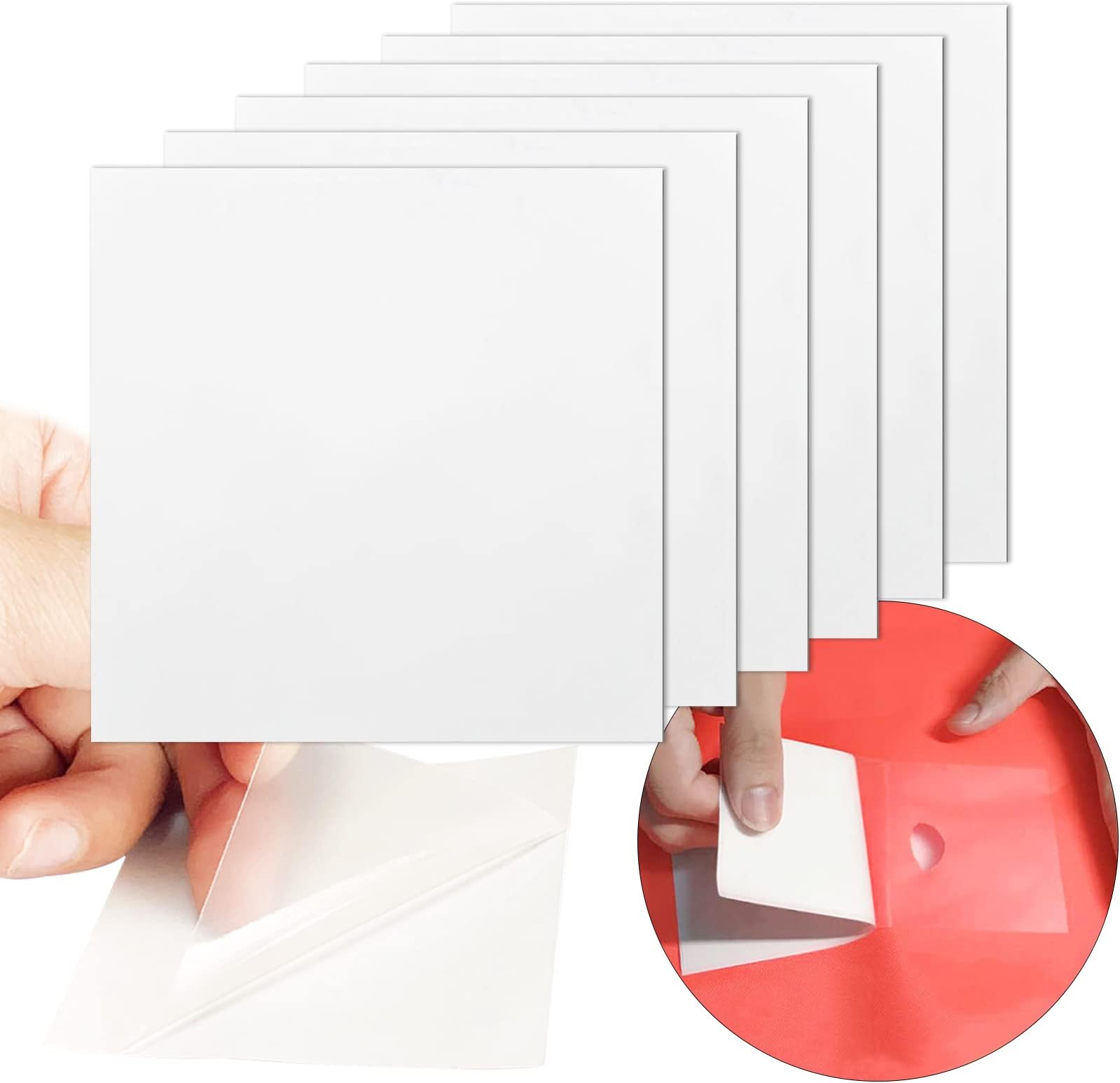 Inflatable Patch Repair Kit Waterproof, Large TPU Pool Repair Patch, 3.5 X 6Pcs Outdoor Repair Patch for Bounce House, Raincoat, Umbrella, Swimming Ring, Clear, Heavy Duty