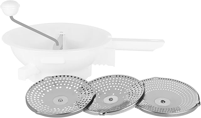 Metaltex 252120 Food Mill 20cm with 3 Slices, Silver