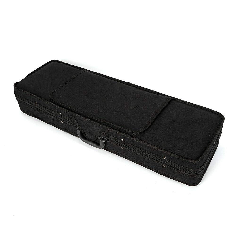 4/4 Geigenkoffer Geige Koffer Kasten Case Violinenkoffer mit Rucksackriemen(Oxford Tuch Shell + Flanell Innenschicht) 80x30x15cm