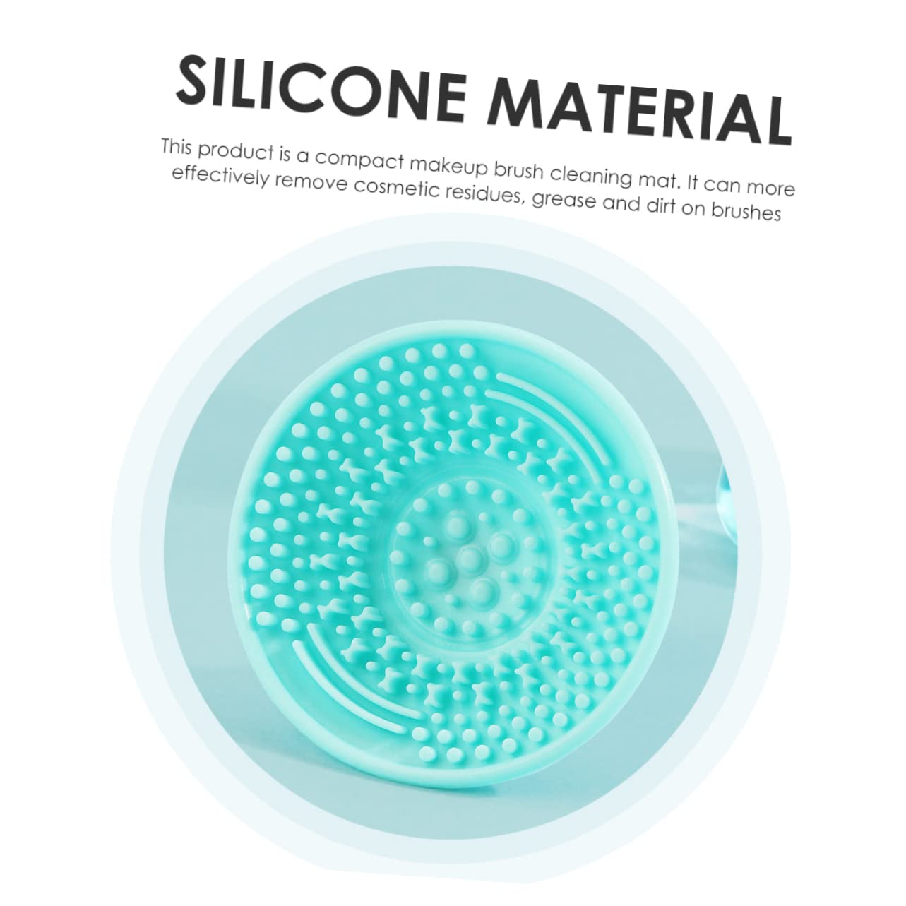 VICASKY Makeup Brush Handheld Washer Creative Rinsing Pad Makeup Brush Washer Cleaning Tool for Beauty