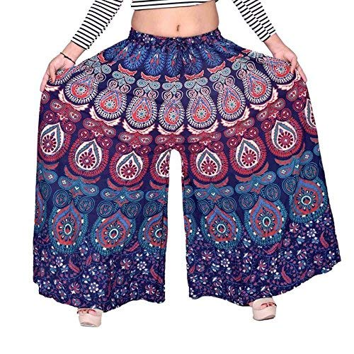 Image of Women's Cotton Printed Palazzo (Free Size)
