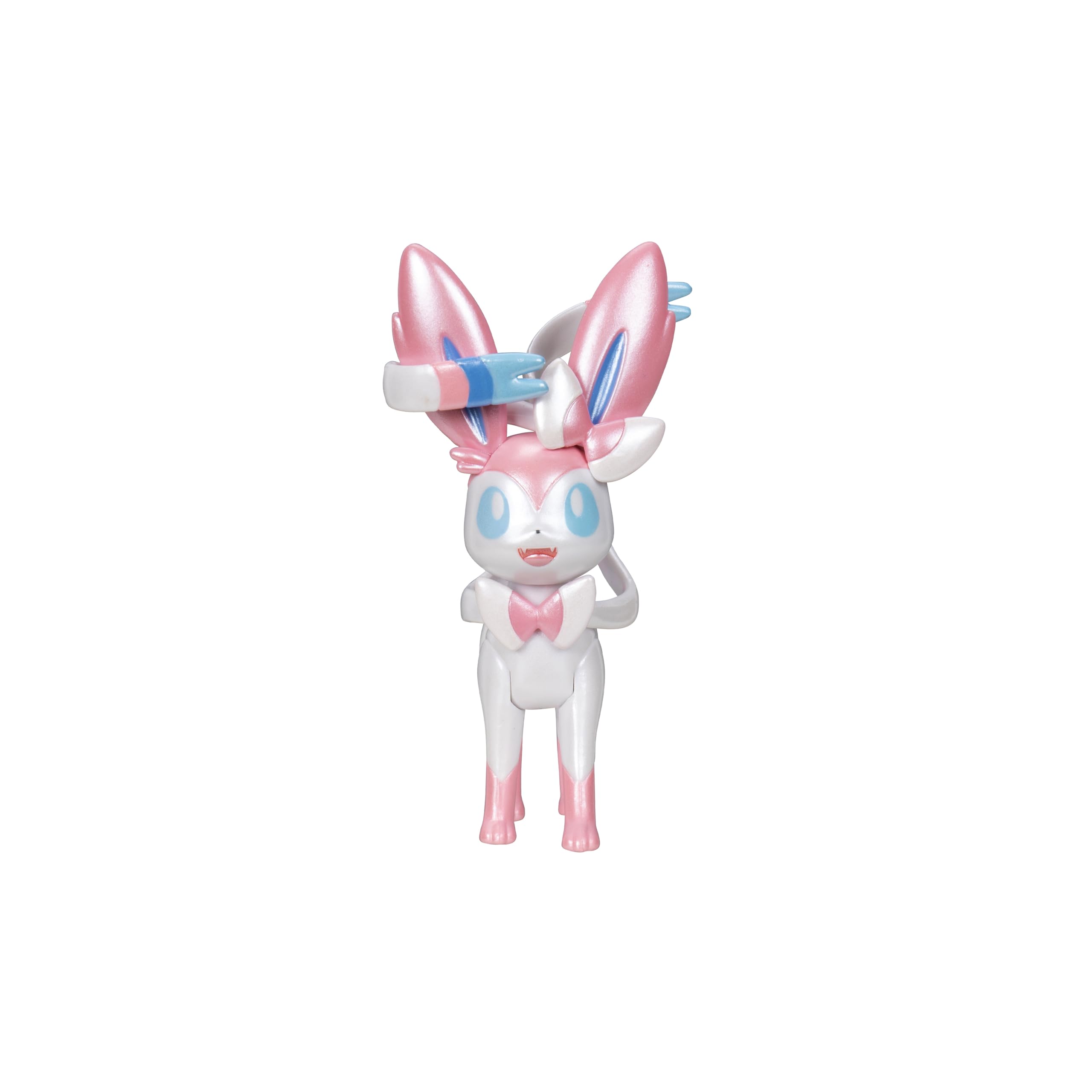 Pokémon Pack evolución Select - Incluye una Figura Eevee de 5 cm, además de Las Figuras de Batalla Leafeon, Glaceon y Sylveon de 7,5 cm, con Acabado Exclusivo