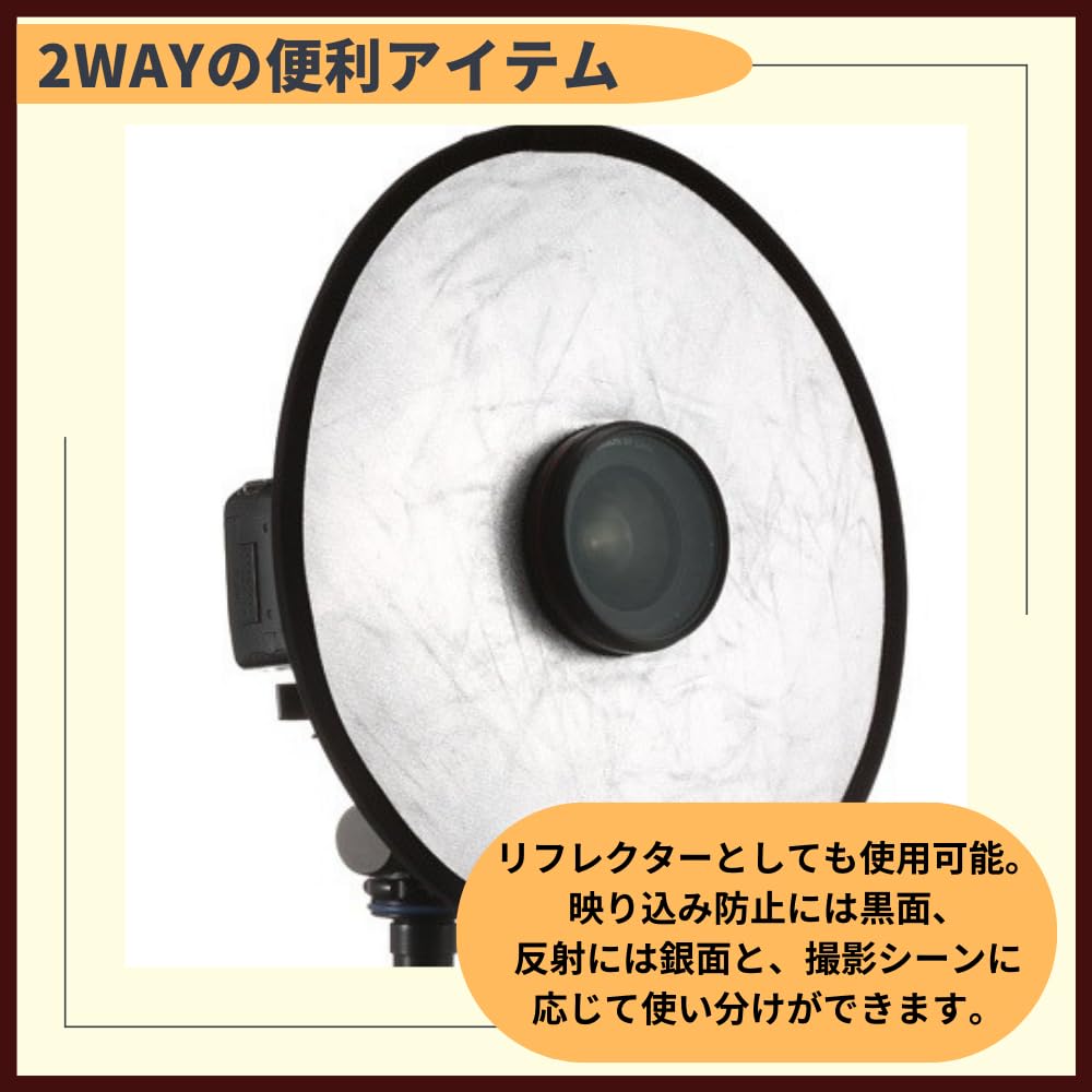 Amazon | ideamall レフ板 大型 穴あき 折りたたみ レフ板ディスク