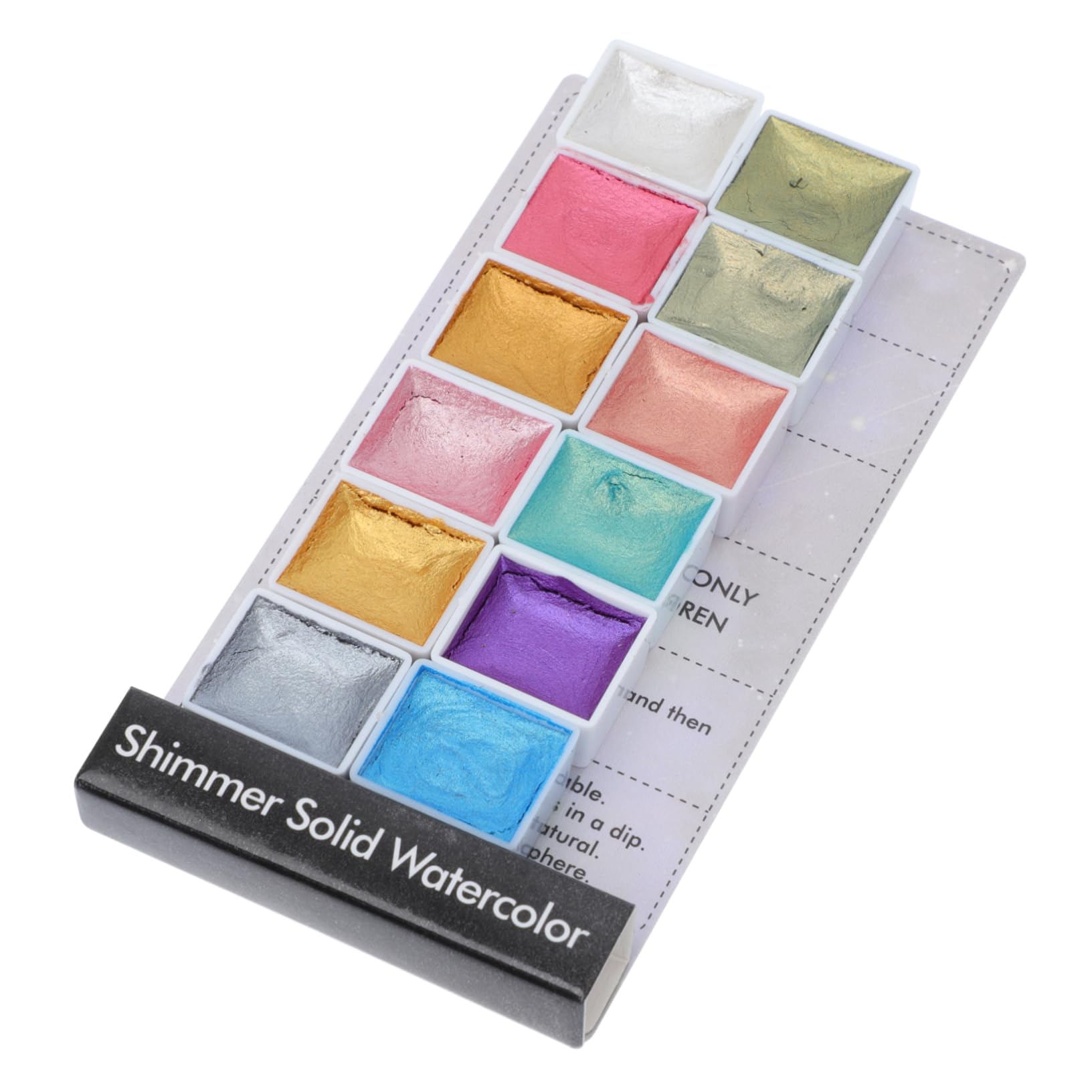 NUOBESTY 3 Scatole Pigmento solido perlescente brillantini per unghie glitter per unghie tavolozza bagnata acquerelli pittura per manicure pittura pigmento per manicure colla in