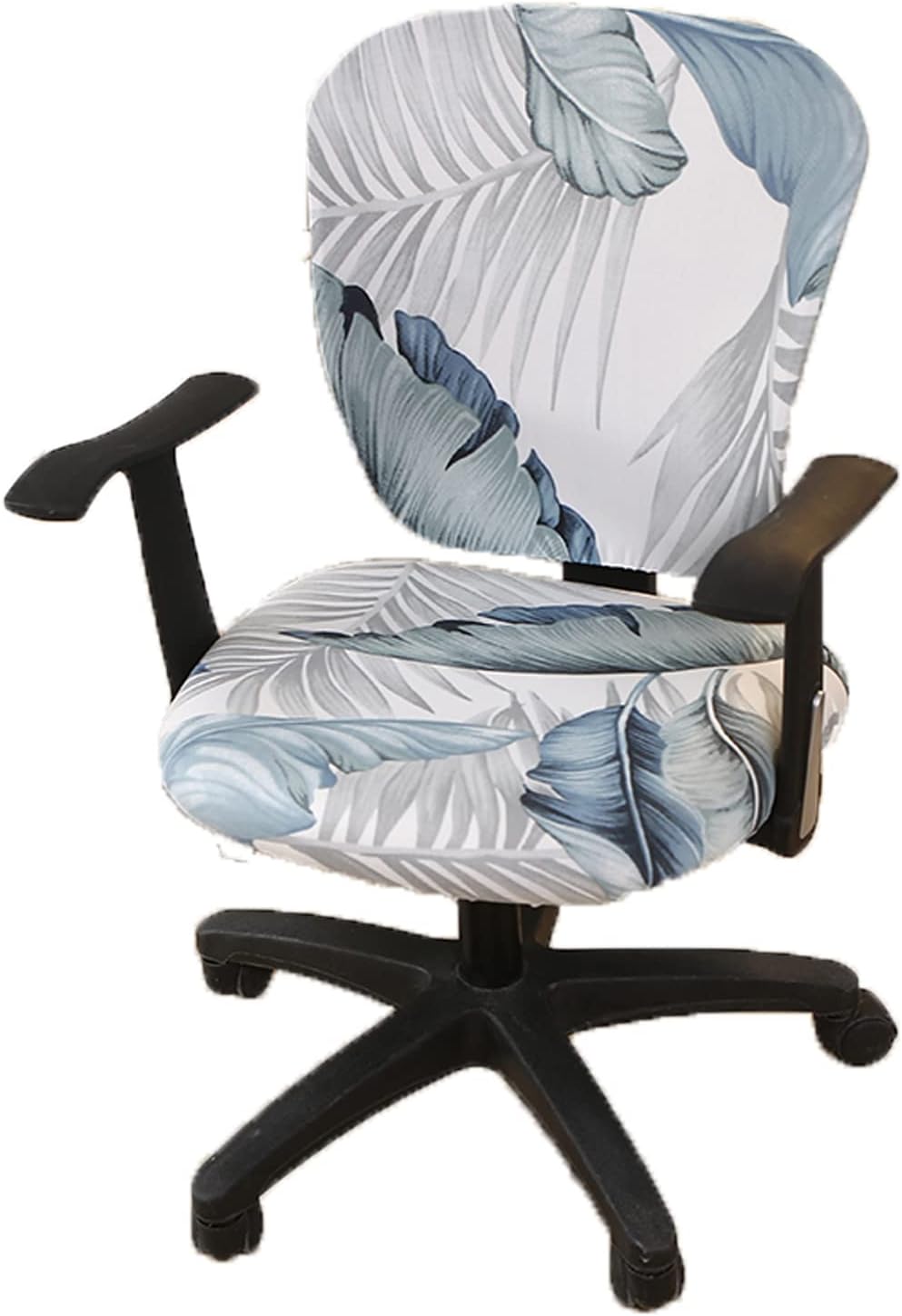 mmcrz Office Computer Chair Covers, Split Stretchable Seat Cover Removable & Washable Rotating Chair Protective Slipcover