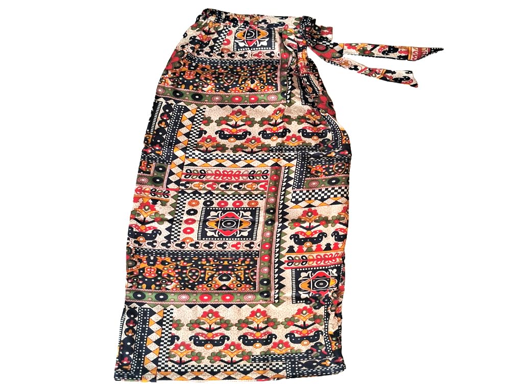 Snowball Regular Fit Printed Palazzo Pants for Girls and Kids Black - Image 2 thumbnail