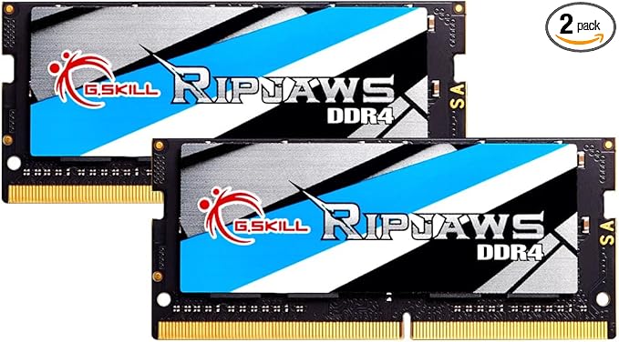 G.SKILL Ripjaws DDR4 SO-DIMM Series DDR4 RAM 32GB (2x16GB) 2666MT/s CL19-19-19-43 1.20V Unbuffered Non-ECC Notebook/Laptop Memory SODIMM (F4-2666C19D-32GRS) at Amazon.com