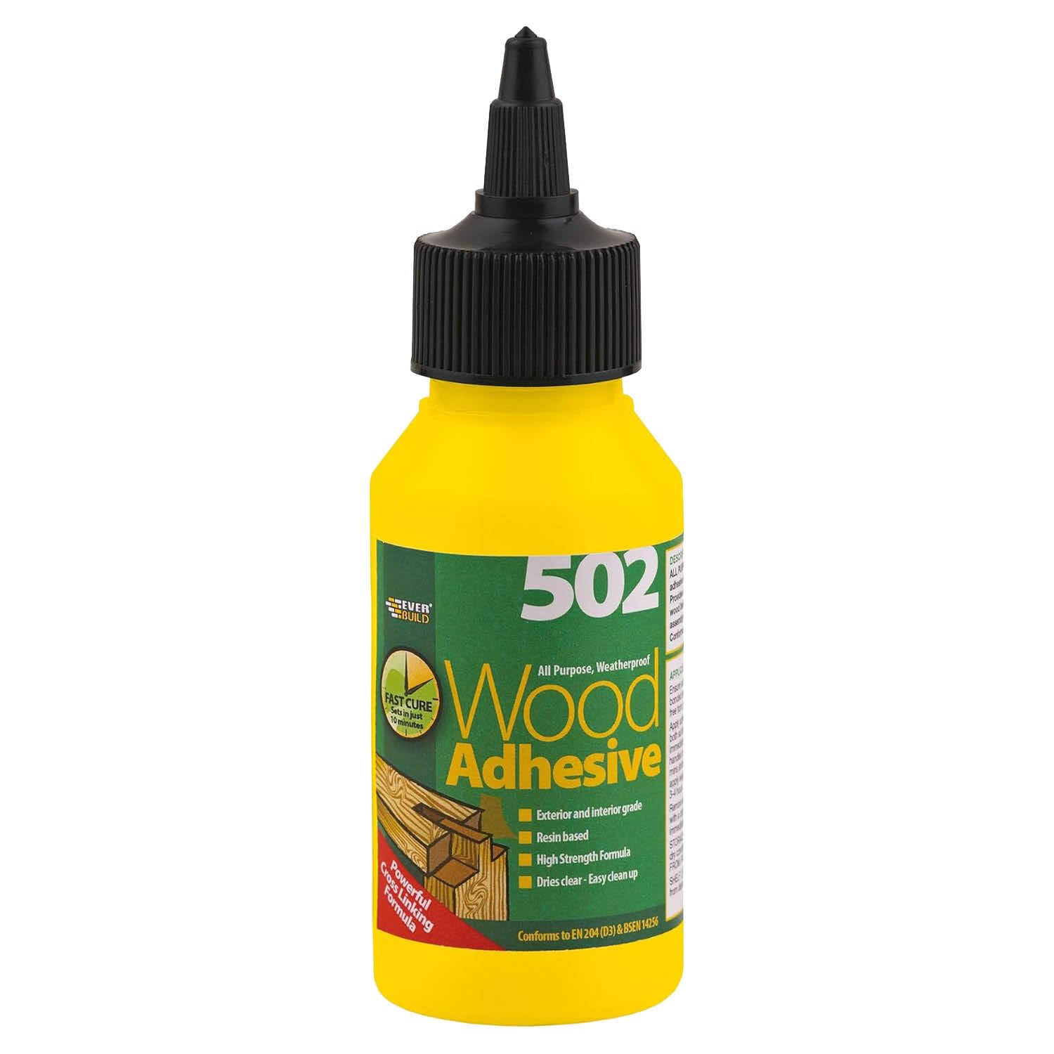 Everbuild 502 All Purpose Weatherproof Wood Adhesive 75Ml EVBWOODBO75