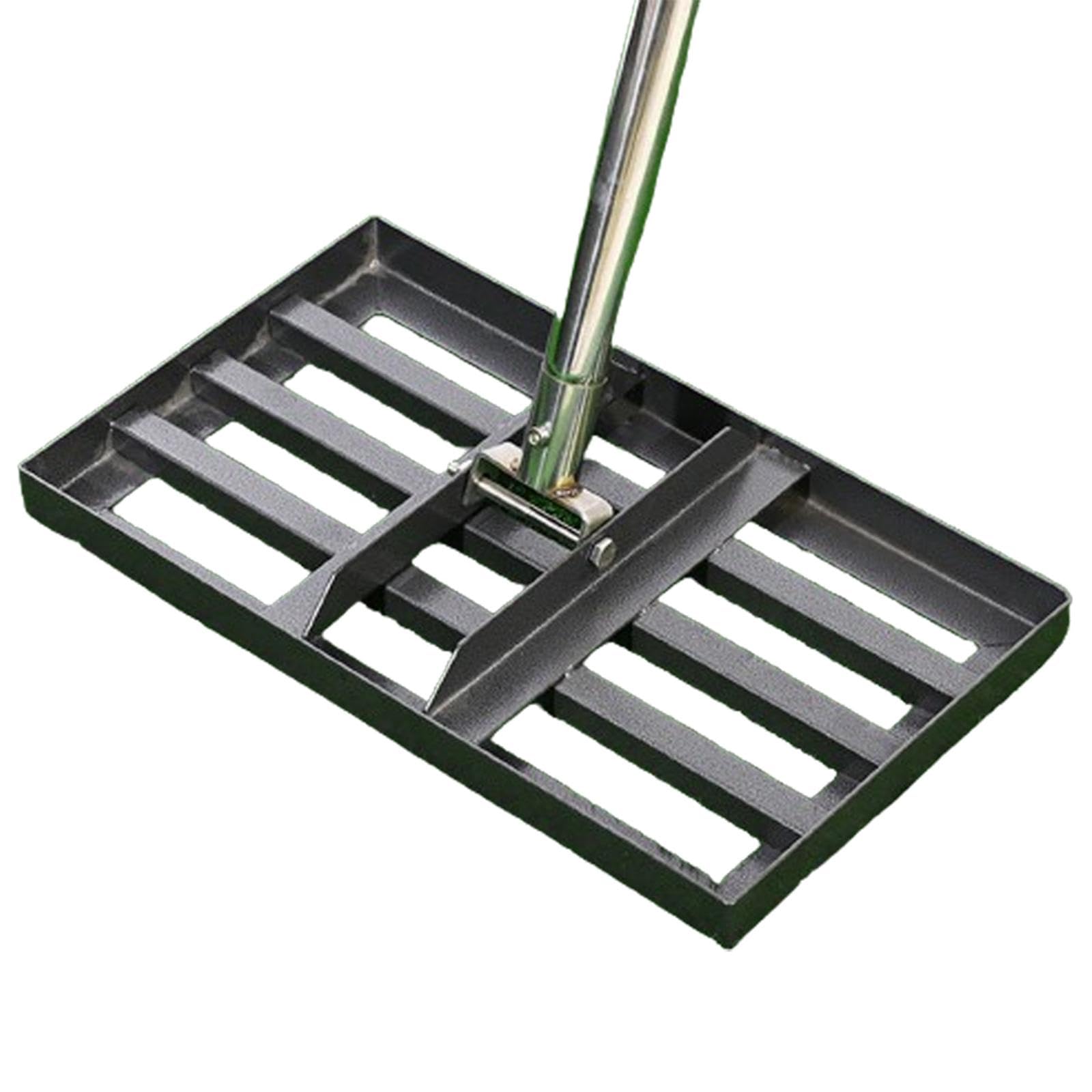 Golf Spianatore Prato Livellatore Attrezzo Acciaio Manico Ergonomico Rastrillo Adatto a Giardinaggio Manutenzione Campo da Golf Cortile Orto, Asta Corta a 5 sezioni