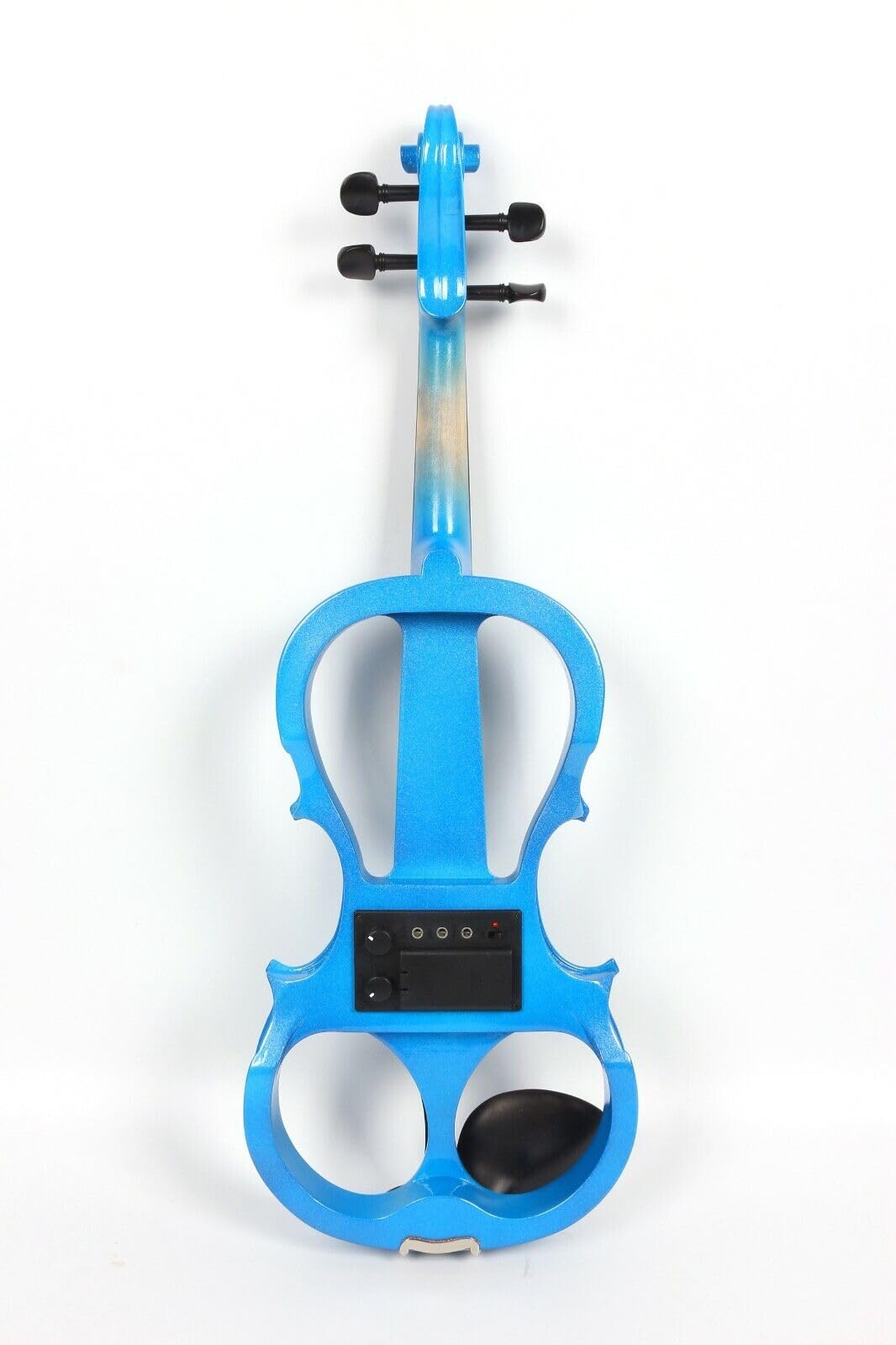 Violino Elettrico di Dimensioni Standard, Corpo in Legno massello, Accessori in Ebano, Kit per Violino Elettrico Silenzioso con Custodia, Archetto, Cavo per Principianti, Studenti e Adulti i