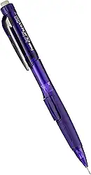Pentel Lapiseira Twist-Apase Click (Twist-Apase Click Lapiseira, 0,5 mm, tamanho do grafite, violeta, corpo transparente, 1 cada (PD275TV)