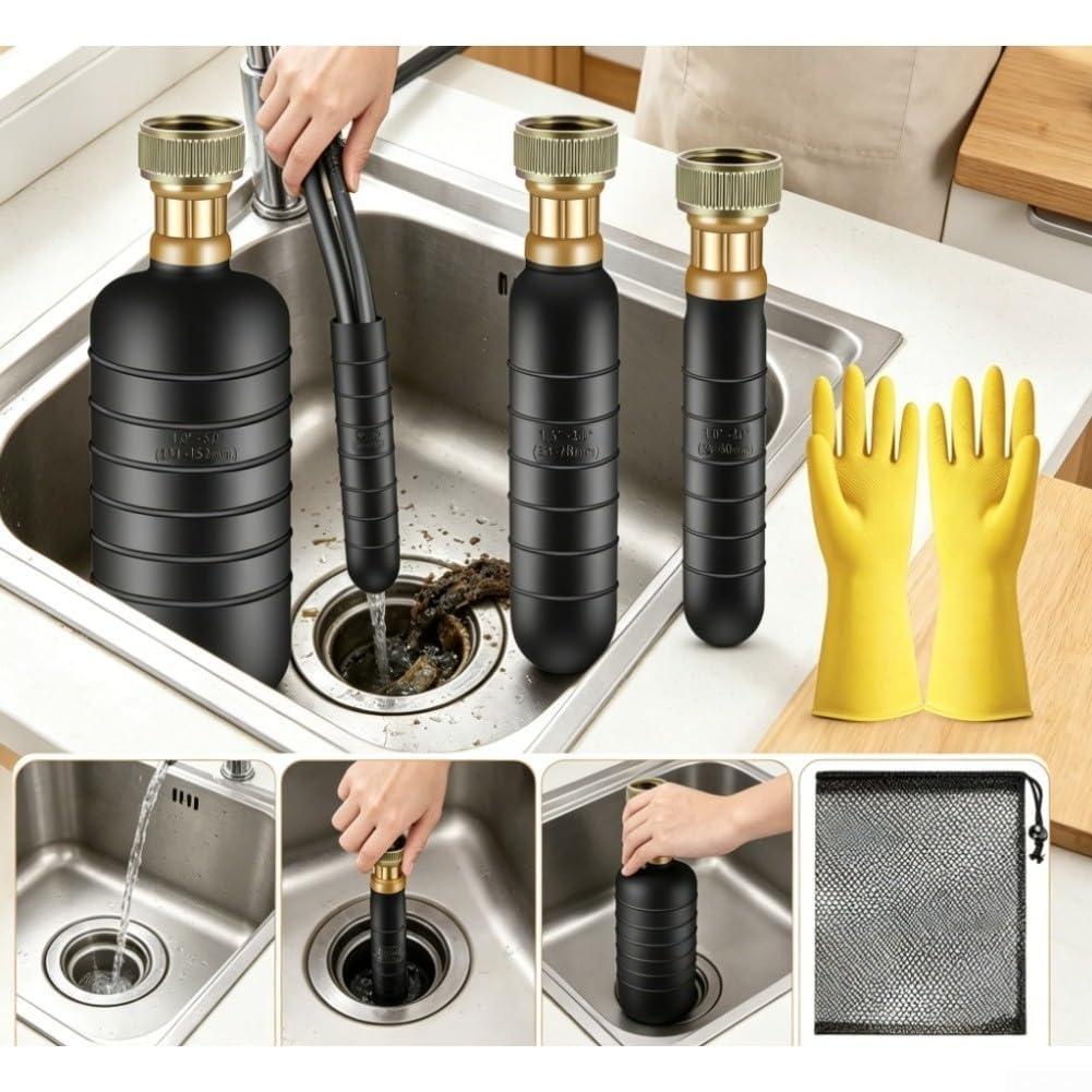 Abflussreiniger Set 1-6 Zoll Rohr Wasserschlauch