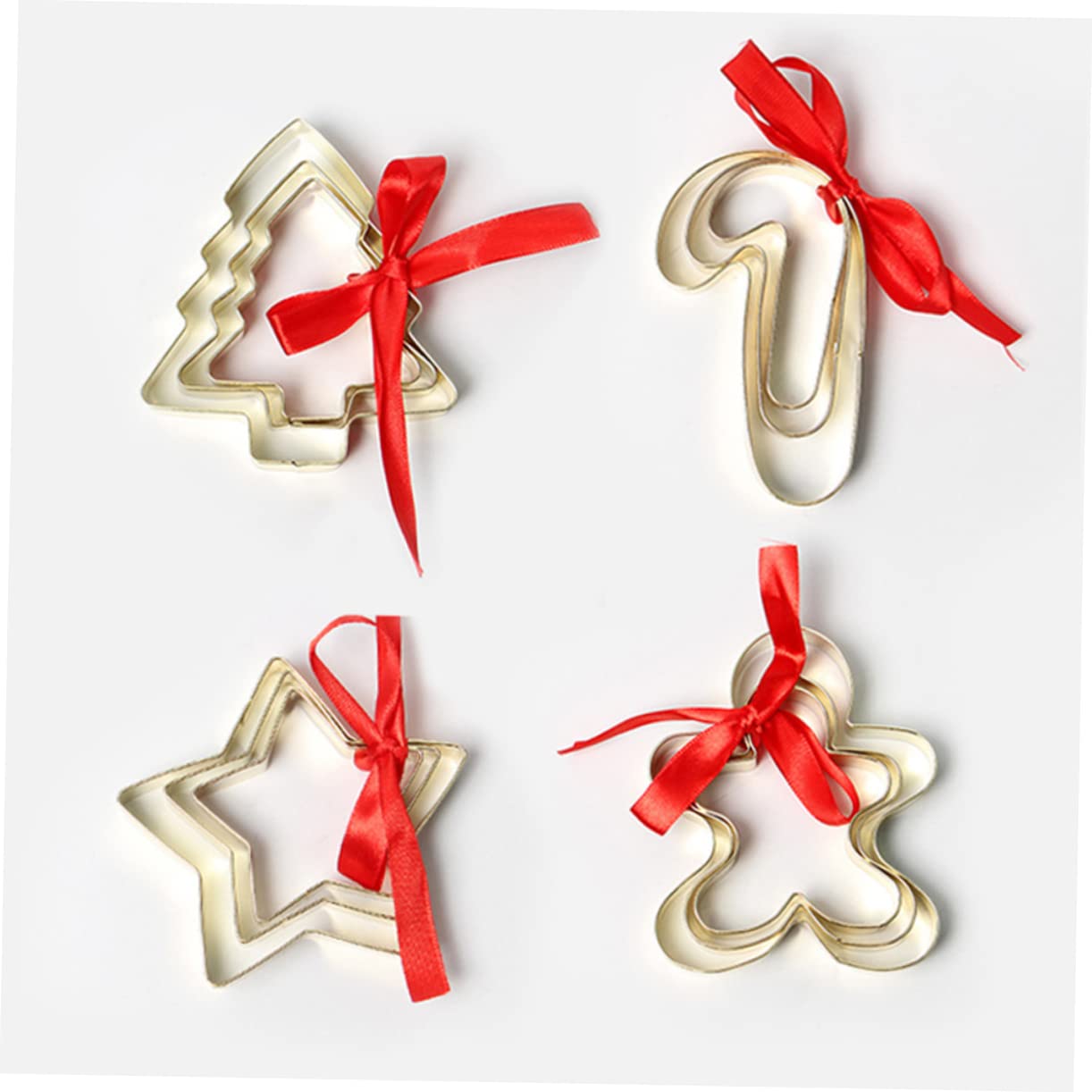 Anneome Lot De 3 Emporte-pièces De Noël Assortis En Acier Inoxydable Faciles À Utiliser Antiadhésifs Pour Une Cuisson En Toute Sécurité