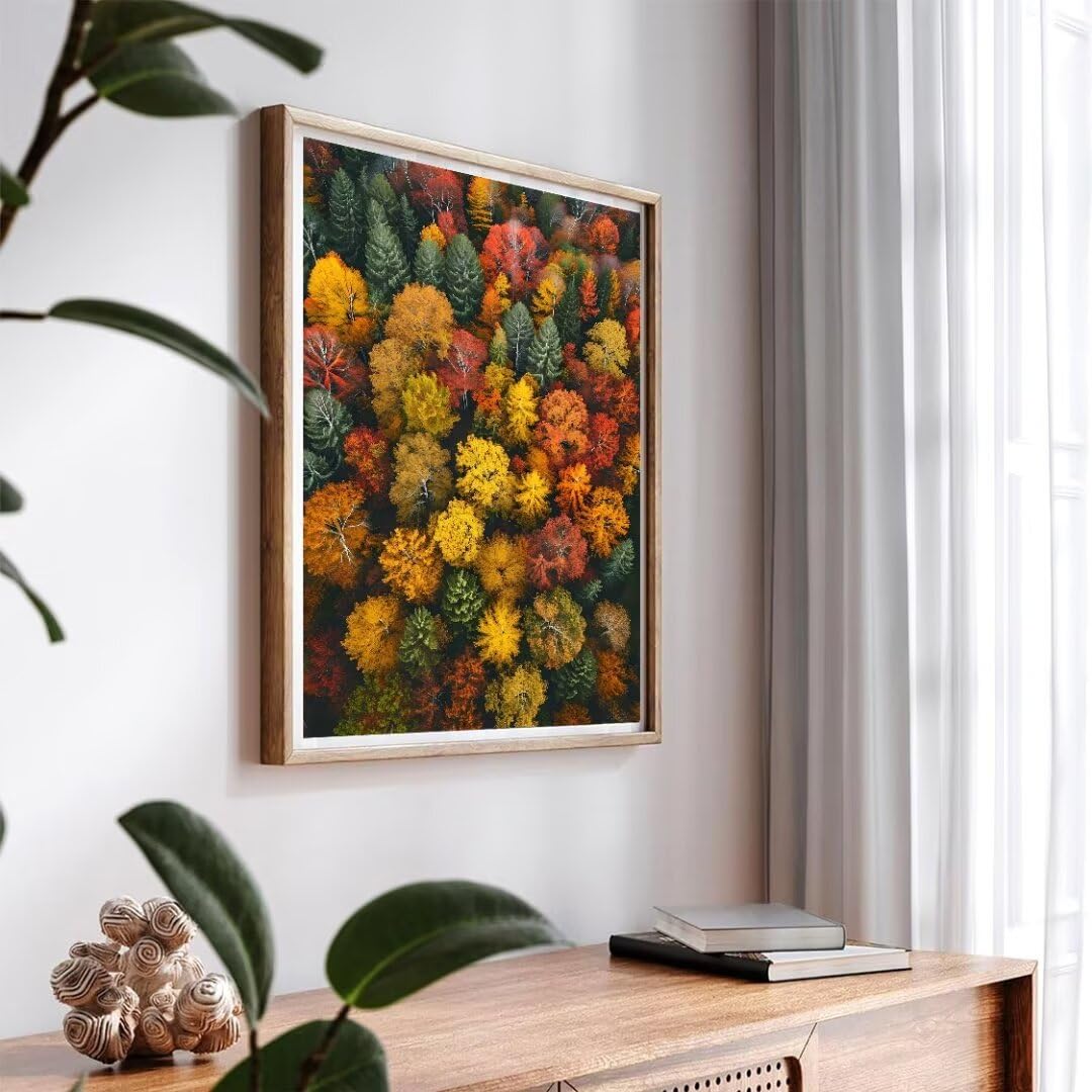 Malen Nach Zahlen Erwachsene Waldfarbe Malen Nach Zahlen Bild, DIY Handgemalt Ölgemälde Kit für Anfänger und Kinder Mit 3-Pinseln und Acrylfarbe für Basteln Zuhause Mädchen Geschenk 150x100cm w-3817