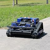 Intelligenter RC-Rasenmäher – Hybrid Benzin-Elektro, 8 PS, Null-Wendekreis, 2–14 cm Höhe, 40° Steigung, LCD-Diagnose – Weinberg, Obstplantage, Anwesen – Präzisions-Raupenmäher