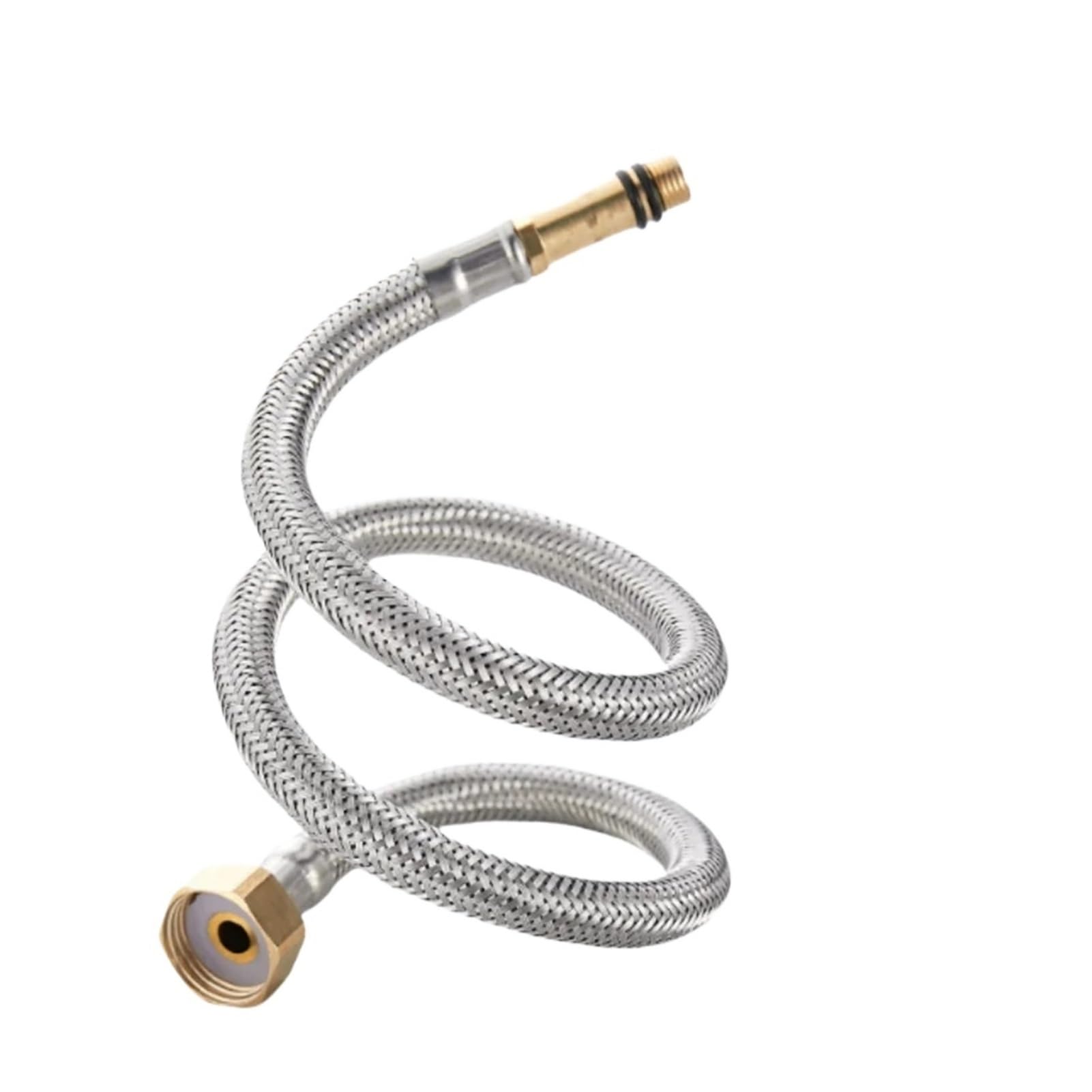 ZYCHSJXA Stainless Steel Nylon Braided Tube Pipe Hose Silicone Plumbing Ther Moresistant Tap Basin Faucet Duct Kitchen Bathroom(80cm)