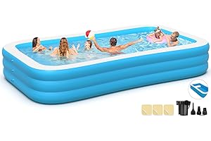 Giant 4 Seat Inflatable Pool: Summer Oasis for Family Fun