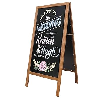 ブラックボード  立て看板  黒板  チョーク ホワイトボード　ウエルカムボード Amazon | Costway 看板 ブラックボード 黒板 店舗看板 a型看板