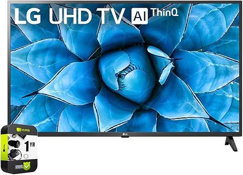 LG 65UN7300PUF 65 pulgadas 4K Smart UHD TV con AI ThinQ Bundle con 1 año CPS paquete de protección mejorada