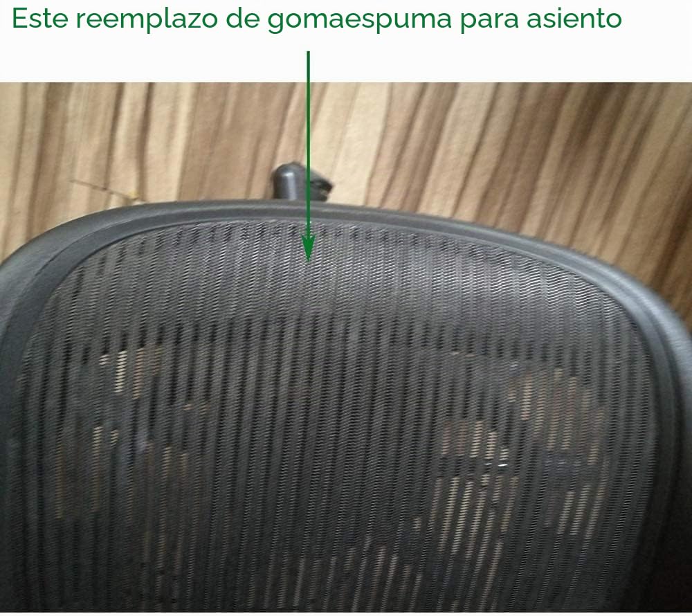 Inserto de espuma de repuesto para silla de oficina Herman Miller Classic Aeron tamaño A B C, color negro y gris