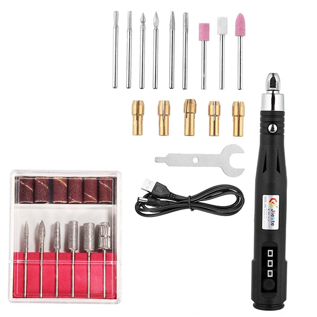 5000pcs 5000-15000r/min Mini Electric Grinder Drill Manicure Gr | 5000-15000r/min Mini Electric Grinder Drill Manicure Grinding Rotary Tool Package C ABS And Mertal-image-21
