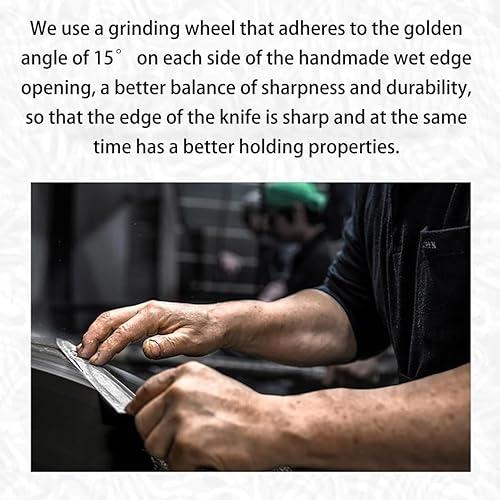 Miniatura 7 de Juego de cuchillos de Damasco de 3 piezas, juego de cuchillos de cocina con mango de madera maciza, acero inoxidable forjado alemán VG-10 para