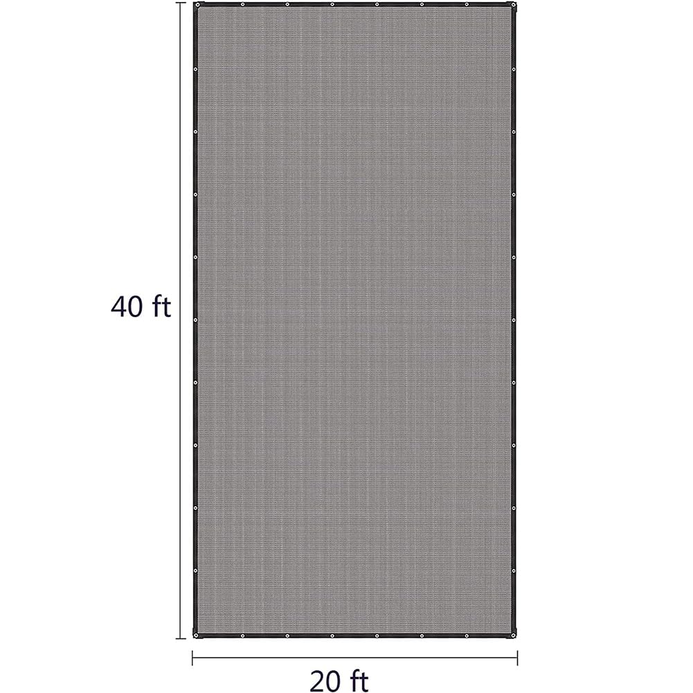 Cubierta de alberca para piscinas rectangulares, malla fina, cubierta de alberca de invierno para bloquear hojas y escombros, protege contra hojas, 5 m x 10 m/6 m x 12 m