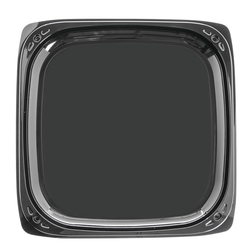 SABERT COPERATION C9614 14.1 Square Black Pete Tray/Dome Lid Combo, 25 CS
