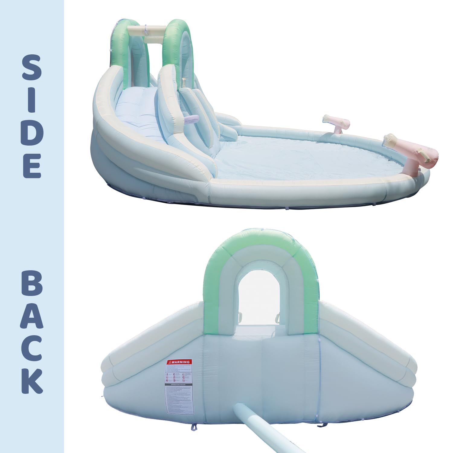 Amazon.com: Bounceland Double Dream Play Water Slide, 13.8 ft L x