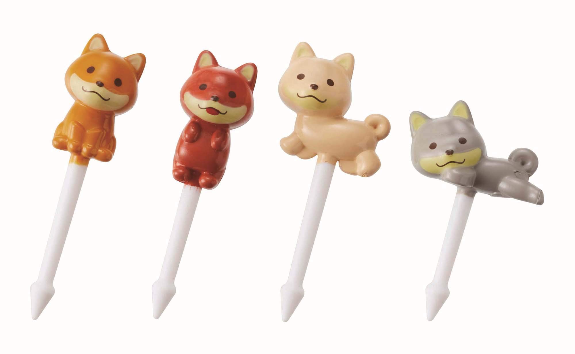 Torune Food Picks Bento Lunch Accessories Dogs 4pcs P-3460