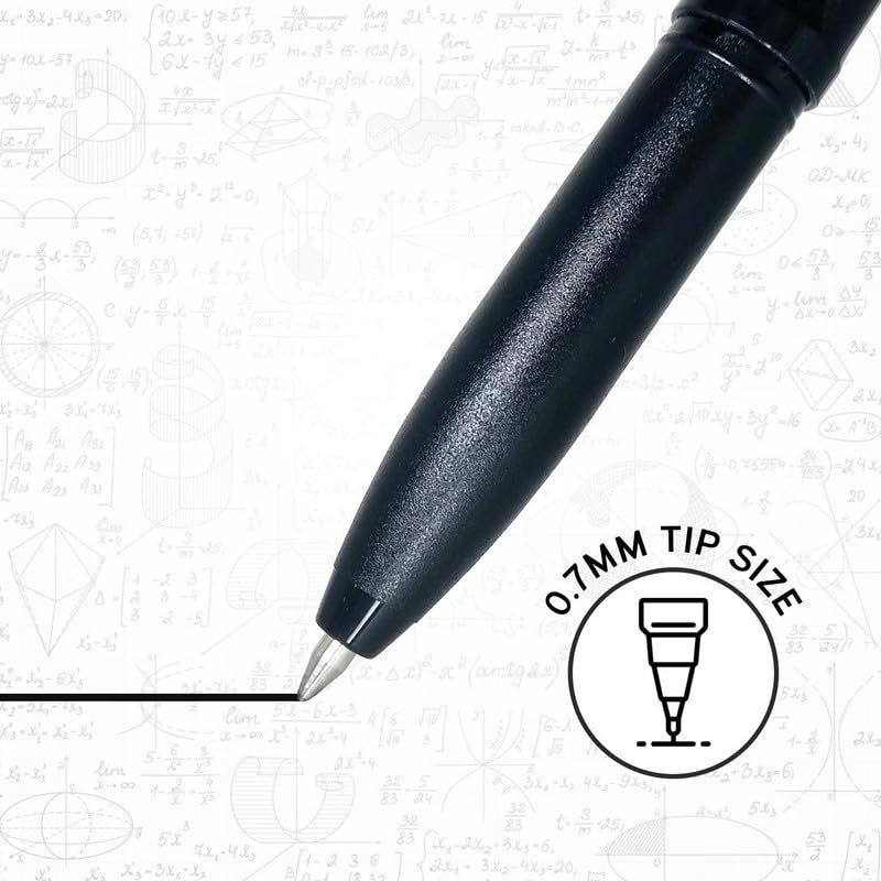 Image of Pentonic EVO 0.7 mm Gel Pen | Black Ink,Pack of 5