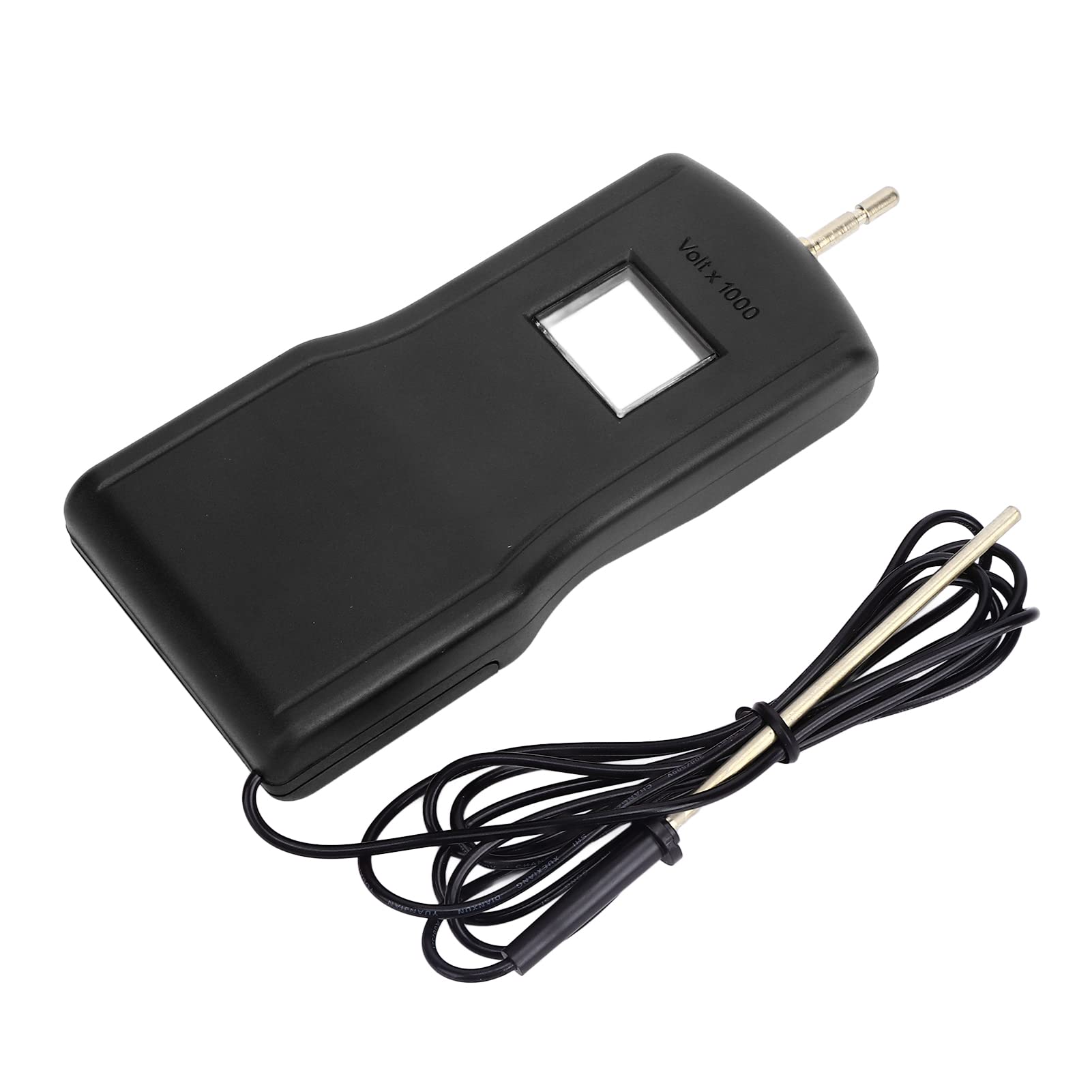 Tester di tensione digitale per recinzioni elettriche, voltmetro ad alta tensione fino a 200-15000 V, tester di tensione per recinzione con ampio display LCD da 15 kV per Farm Garde (nero)