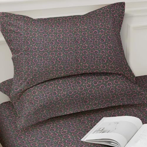 Image of Weave & Decor Soft Comfortable 144 TC 90x90 inches Printed Cotton Double Bed Bedsheet with Two Pillow Covers