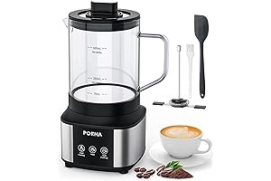 Detachable Milk Frother and Steamer for Rich Hot Chocolate and Smooth Coffee Creations