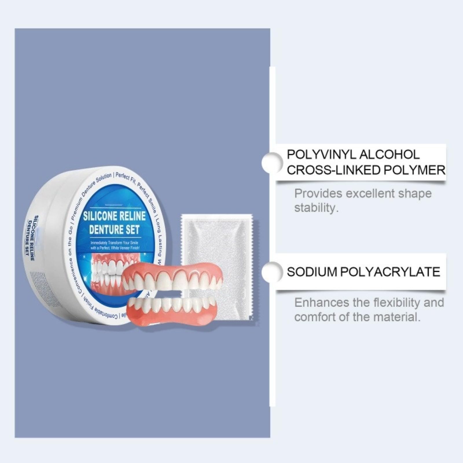 Prothèse Dentaire Silicone Pour Hommes Et Femmes-5 pairs